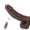 FUKR Gode Vibrant à Poussée Wardik 17 x 4cm Marron